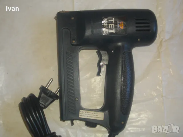 Немски Електрически Дърводелски Тапицерски ТАКЕР КОМБИНИРАН скоби пирони до 16мм ОТЛИЧЕН Top Craft , снимка 8 - Други инструменти - 47601706