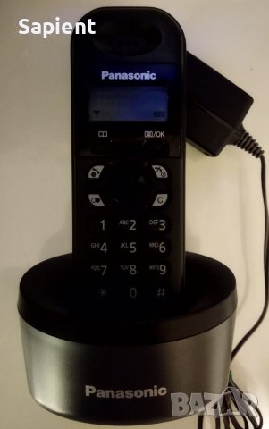 Безжичен стационарен DECT телефон Panasonic., снимка 2 - Стационарни телефони и факсове - 17144991