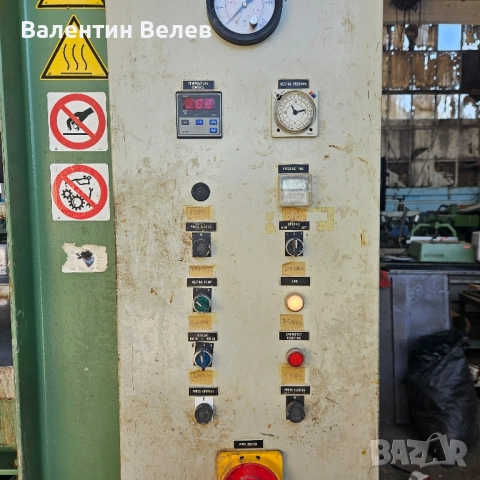 Топла преса за врати и фурнир с размери 2500мм. х 1300мм.-ITALY, снимка 2 - Други машини и части - 51514017