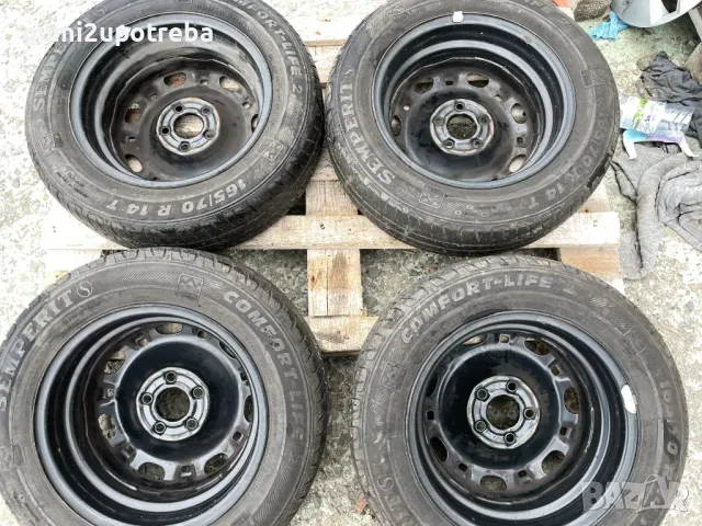 14 цола джанти 5х100 Skoda Fabia 5J et35 гуми 165/70/14 Симперит, снимка 8 - Гуми и джанти - 49799209