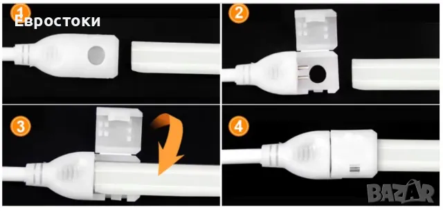 Водоустойчива COB LED лента без самозалепваща се лента, гъвкава,  LED лампа  за вътрешна домашна , снимка 6 - Лед осветление - 49582890