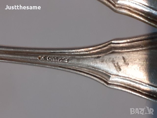 8бр. Сребърни Лъжички проба 800 с печат, снимка 3 - Нумизматика и бонистика - 43354524