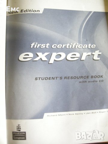 first certificate expert  - учебник и учебна тетрадка по английски, снимка 2 - Чуждоезиково обучение, речници - 28301963