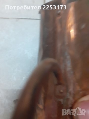 Стара медна каничка,кована,рисувана, снимка 3 - Декорация за дома - 34687646