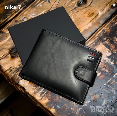 мжки портфейл естествена кожен телешки бокс джоб за монети документи, снимка 4 - Портфейли, портмонета - 42944571
