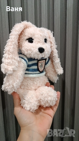 Ръчно плетено зайче, снимка 5 - Плюшени играчки - 52260226