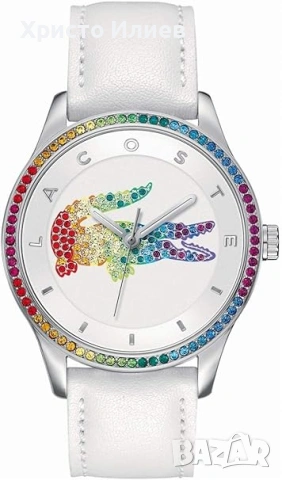 Дамски Часовник LACOSTE Victoria с бяла каишка НОВ