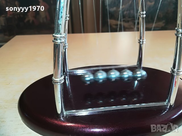 люлката на нютон с метални топчета-23х18х14см, снимка 9 - Колекции - 28355308