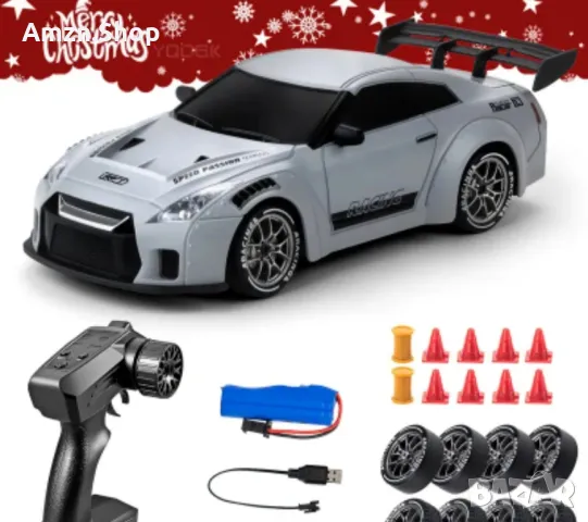 RC drift количка радио управляеми дрифт количка кола за дрифтове 4wd, снимка 4 - Коли, камиони, мотори, писти - 48483039
