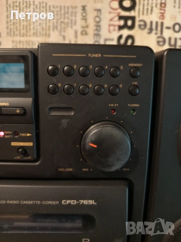 Касетофон"SONY"CFD-765L, снимка 8 - Радиокасетофони, транзистори - 52075890