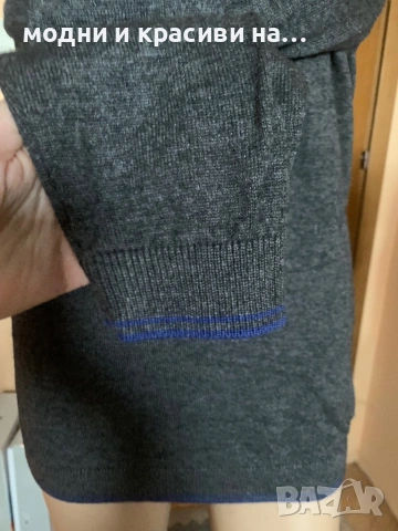 Мъжки пуловер с V-образно деколте Ted Baker, размер 2, снимка 6 - Пуловери - 53280945