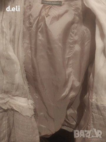 Alberta FERRETTI Original Size M Лен, Коприна Прекрасна дреха, снимка 9 - Сака - 53112004