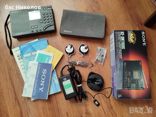 Радио Sony ICF-SW7600G FM Stereo/SW/MW/LW PLL World Radio и аксесоари за радио Sony ICF и ICF-SW.