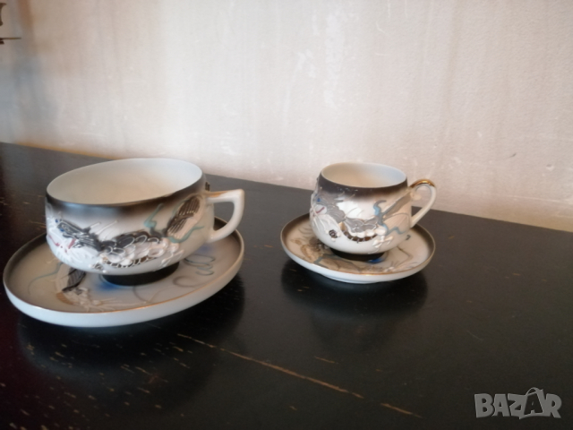 Японски сервиз  за кафе и чай - Vintage Japan Handmade , снимка 5 - Сервизи - 36384156