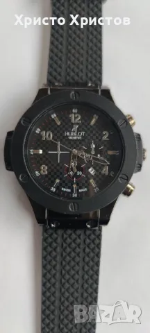 Мъжки луксозен часовник Hublot Black Limited Edition , снимка 3 - Мъжки - 47363028