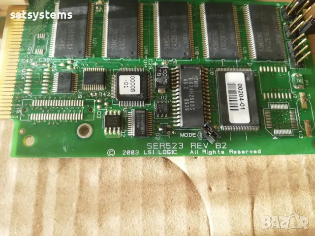 LSI Logic SER523 REV B2 Serial ATA-150 4-Ports PCI-X Raid Controller Card, снимка 7 - Други - 47896149