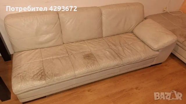 Ъглов кожен диван, снимка 3 - Дивани и мека мебел - 48927071