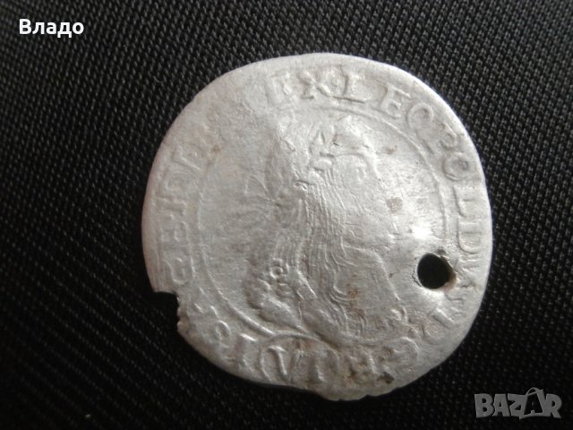 Стара сребърна монета 6 кройцера 