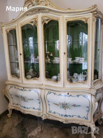 Италианска барокова витрина б31, снимка 6 - Секции и витрини - 43868137