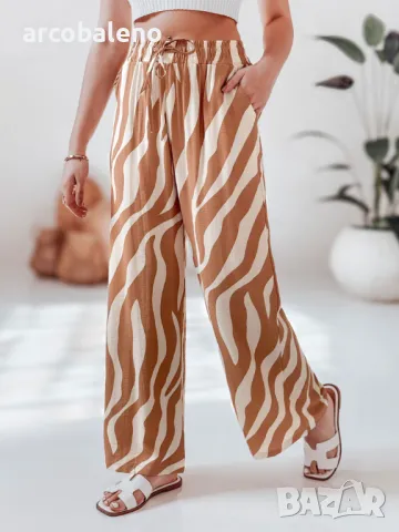 Дамски панталон с широки райета ZEBRAVIBE, 3цвята , снимка 7 - Панталони - 49970404