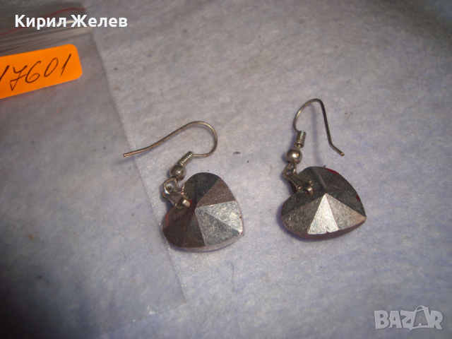 СЪРЦЕВИДНИ КРИСТАЛНИ ЮВЕЛИРНО ФАСЕТИРАНИ ОБЕЦИ БЕЛ ЕПОК СТИЛ 17601, снимка 7 - Обеци - 36538803