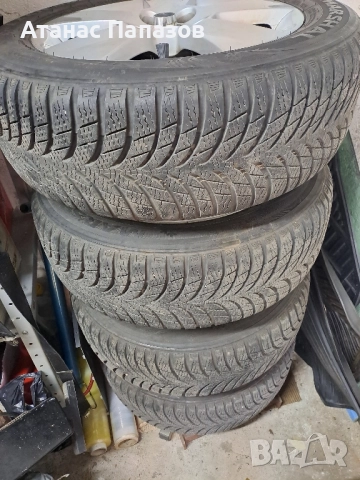 Комплект зимни гуми и алуминиеви джанти за Шкода 185х60х15, снимка 7 - Гуми и джанти - 52295031