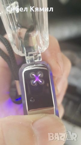 Елегантна прозрачна ветроустойчива запалка с LED светлинки, снимка 6 - Запалки - 43527526