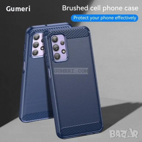 Samsung Galaxy A23 Противоударен Силиконов Гръб - Карбон, снимка 8 - Калъфи, кейсове - 38416823