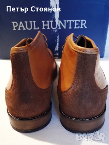Удобни мъжки кларкове от естествена кожа PAUL HUNTER №45, снимка 9 - Мъжки боти - 27180182