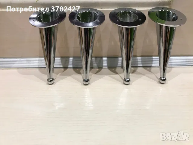 Никелирани Пластмасови крачета за маса, снимка 2 - Други - 49553184