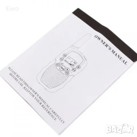 Уоки токи с голям обхват от 3 километра - Вграден фенер, снимка 14 - Друга електроника - 48119565