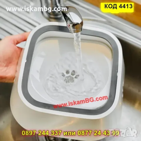 Неразливаща купа за вода за кучета и котки – 1.5L - КОД 4412, снимка 2 - Други стоки за животни - 50276310
