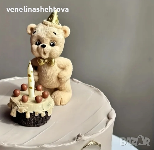 3D мече ръце отпред духа свещичка силиконов молд форма свещи гипс сапун смола фондан шоколад 