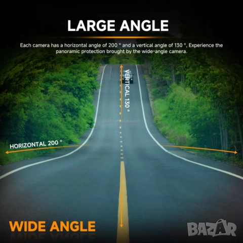 360 градуса камери за Android мултимедия, навигация, четири камери за кола, автомобил, монитор, снимка 11 - Аксесоари и консумативи - 51605589