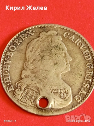 Сребърна монета 6 кройцера 1738г. Карл шести Австрия за КОЛЕКЦИЯ 52936, снимка 10 - Нумизматика и бонистика - 53106526