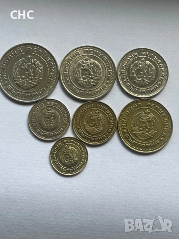 Монети 1990 година 1, 2, 5, 10, 20, 50 стотинки и 1 лев. Пълен лот., снимка 4 - Нумизматика и бонистика - 51309542