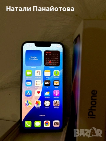 iPhone 14 – 128 GB | Син | Като нов | Перфектно състояние, снимка 4 - Apple iPhone - 53179658