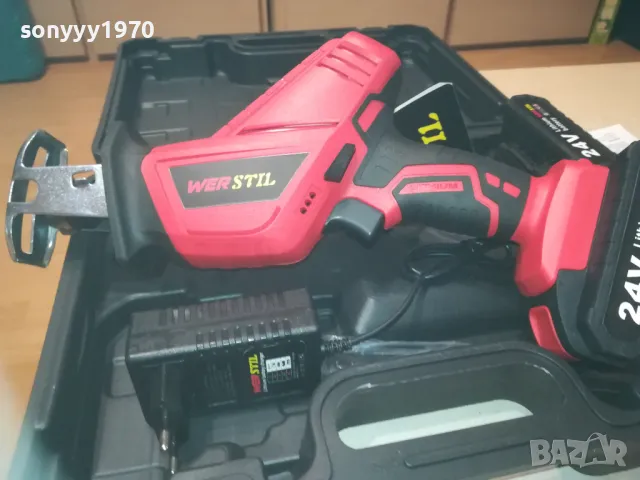 WER STIL-24V LI-ION РЕЗАЧ-ТРИОН С ДВЕ БАТЕРИЙ И ЗАРЯДНО 1010241716, снимка 8 - Други инструменти - 47536939