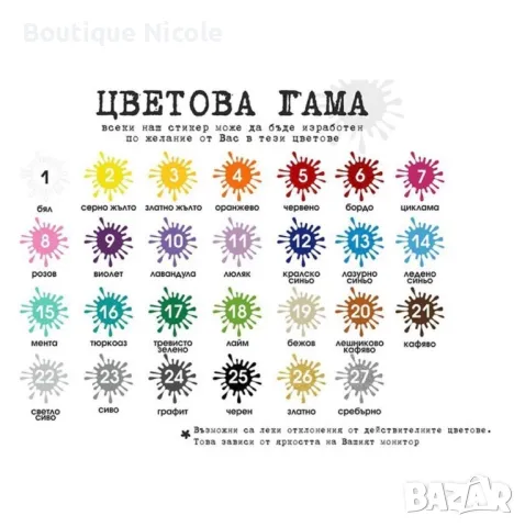 Стикер "Феята на цветята"  , снимка 10 - Декорация за дома - 47988591