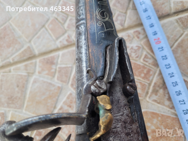 пистолет, пищов, кремъклия, евзалия, снимка 3 - Антикварни и старинни предмети - 44931868