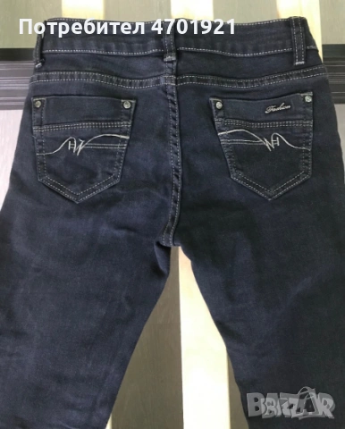 Дамски черни панталони, снимка 2 - Панталони - 53133339