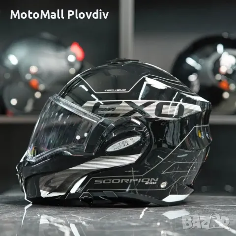 Scorpion Exo-Tech Evo Traveller Black-White, снимка 3 - Аксесоари и консумативи - 50433897
