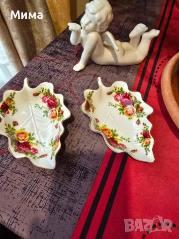 Комплект две малки десертни чинии, снимка 10 - Чинии - 52679589