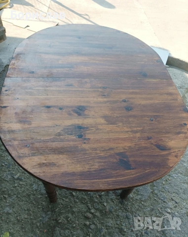 Кухненска маса елипса, снимка 2 - Маси - 53588267