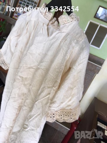 РИЗА НОСИЯ КОШУЛЯ ДЕТСКА КЕНАР ДАНТЕЛА ВЪЗРОЖДЕНСКА, снимка 6 - Антикварни и старинни предмети - 38533227