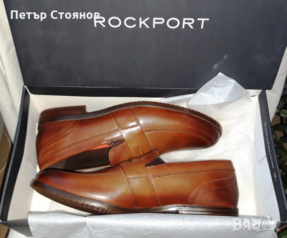 Елегантни мъжки обувки от естествена кожа ROCKPORT №45, снимка 12 - Официални обувки - 27725843