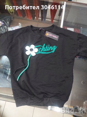 Дамска блуза с цвете, снимка 1