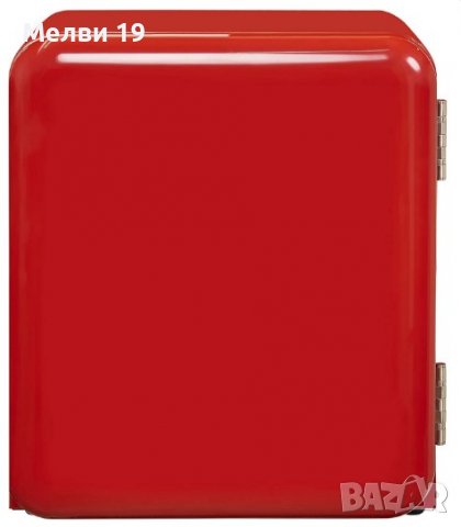 Хладилник мини бар Exquisit RKB 05-14 A + Rot, 48л, Ретро дизайн, 103 kWh/година, Червен/ Черен/ Бял, снимка 5 - Хладилници - 38329453