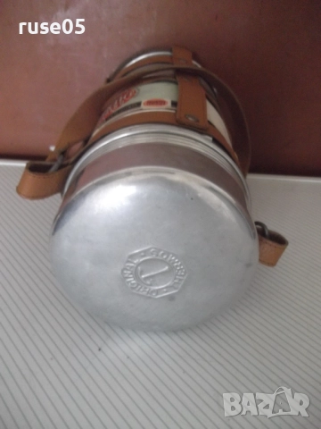 Термос за храна с кожен носач от соца нов, снимка 8 - Термоси - 52509302