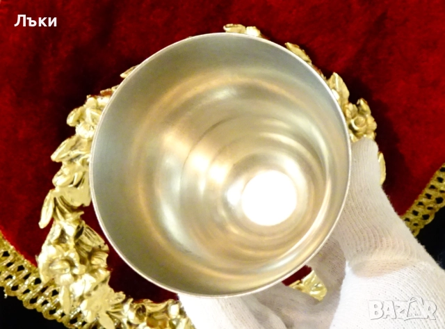 Калаена чаша за вино Röders,дизайнер Frido Witte. , снимка 3 - Антикварни и старинни предмети - 52931234